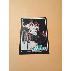 Vintage 1979 The Babys Trading Card #61 London Rock Band Collectible